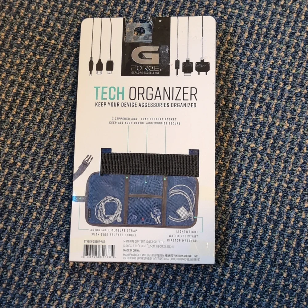 NWT G-Force Blue Tech Organizer